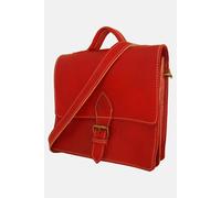 Berber Leather Women's 'The Casablanca' Mini Leather Satchel in Red Berber Leather Red One Size