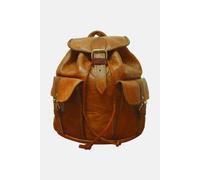 Berber Leather Women's 'The Larache' Small Leather Rucksack in Tan Berber Leather Tan