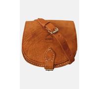 Berber Leather Women's 'The Tamara' Small Leather Saddle Bag in Tan Berber Leather Tan One Size