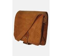 Berber Leather Women's 'The Temara' Square Saddle Bag in Tan Berber Leather Tan One Size