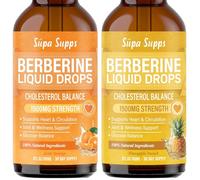 Berberine Liquid Drops 60ml 54000mg Metabolism Support Pineapple Orange | High strength Berberine HCl liquid supports metabolism and insulin sensitivity, fast absorbing, Pineapple Orange, sugar free