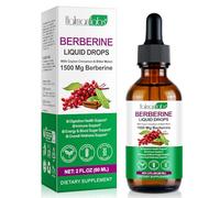 Berberine Liquid Drops, Berberine Supplement Support Energy, Gut Health, Immune System & Metabolism Support, Herbal Supplement Infused with Ceylon Cinnamon for Women & Men, Sugar Free, Non-GMO - 60ml