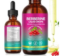 Berberine Liquid Drops,Berberis Supplements Activates AMPK & GLP-1-Supports Reduces Body Burden in Women and Men,10X Strength Vegan Supplement for Immune & Digestive Support