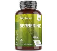 Berberine Supplement - 500mg per Capsule - 4 Months Supply - 120 Capsules - Berberine HCL Form - 1 per Day - Vegan-Friendly & Non-GMO - Sourced from Berberis Vulgaris