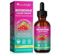 Berberine Supplement with Ceylon Cinnamon, Berberine Liquid Drops with Turmeric Curcumin, Ceylon Cinnamon, Bitter Melon, Digestive Health Support, Immune Support, 60ml