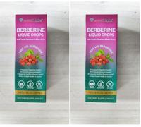 Berberine Supplement with Ceylon Cinnamon, Berberine Liquid Drops with Turmeric Curcumin, Ceylon Cinnamon, Bitter Melon, Digestive Health Support, Immune Support, 60ml (Pack of 2)