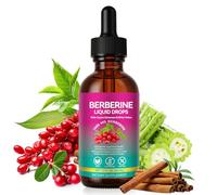 Berberine with Ceylon Cinnamon Liquid Drops, Berberine Supplement with Turmeric Curcumin, Bitter Melon, Immune & Digestive Health Support - 60ml