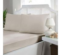 Berca Home 400 Thread Count Egyptian Cotton Fitted Sheet - Silky Soft Feel, 35cm Extra Deep, 360° Elastic Fit, Oeko-Tex Certified (Cream, Super King Size 180x200 cm (71" x 79"))