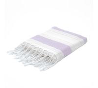 BERCA HOME Ephesus Turkish Beach Towel - Lightweight, Quick Dry, Sand Free - 100% Cotton Peshtemal Hammam & Bath Towel - 90x190 cm - Soft & Compact for Spa, Travel, Gym, Yoga, Camp, Picnic (Lilac)