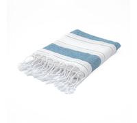 BERCA HOME Ephesus Turkish Beach Towel - Lightweight, Quick Dry, Sand Free - 100% Cotton Peshtemal Hammam & Bath Towel - 90x190 cm - Soft & Compact for Spa, Travel, Gym, Yoga, Camp, Picnic (Petrol)