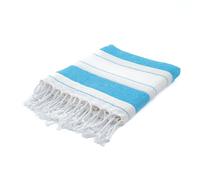 Berca Home Ephesus Turkish Beach Towel - Lightweight, Quick Dry, Sand Free - 100% Cotton Peshtemal Hammam & Bath Towel - 90x190 cm - Soft & Compact for Spa, Travel, Gym, Yoga, Camp, Picnic (Turquoise)