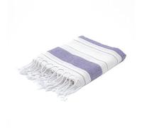 BERCA HOME Ephesus Turkish Beach Towel - Lightweight, Quick Dry, Sand Free - 100% Cotton Peshtemal Hammam & Bath Towel - 90x190 cm - Soft & Compact for Spa, Travel, Gym, Yoga, Camp, Picnic (Purple)