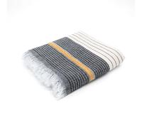 BERCA HOME Olympos Turkish Beach Towel - Lightweight, Quick Dry, Sand Free - 100% Cotton Peshtemal Hammam & Bath Towel - 90x190 cm - Soft & Compact for Spa, Travel, Gym, Yoga, Camp, Picnic (Black)
