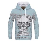 BERCIELY Hooded Pullover Retro Hip Hop Personality Trend Sweatshirts 3D Digital Printing Fashion Men'S Long-Sleeve Sweatshirt KK-01 6XL