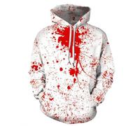 BERCIELY Men Hooded Pullover Digital Printing Casual Fashion Sweatshirts Youth Personality Retro Trend Long-Sleeve Sweatshirt MM-05 XL