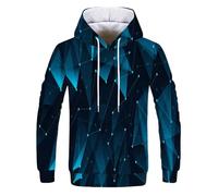 BERCIELY Men Hooded Pullover Digital Printing Casual Fashion Sweatshirts Youth Retro Personality Long-Sleeve Sweatshirt GG-06 XL