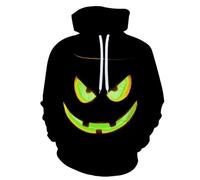 BERCIELY Men Hooded Pullover Digital Printing Casual Sweatshirts Youth Personality Retro Trend Long-Sleeve Sweatshirt KK-03 XL