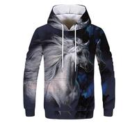 BERCIELY Men Hooded Pullover Digital Printing Fashion Casual Sweatshirts Youth Personality Retro Trend Long-Sleeve Sweatshirt OO-04 6XL