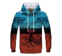 BERCIELY Men Hooded Pullover Youth Personality Retro Trend Long-Sleeve Sweatshirt Digital Printing Casual Fashion Sweatshirts NN-03 4XL