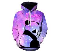 BERCIELY Men Hooded Pullover Youth Retro Personality Long-Sleeve Sweatshirt Digital Printing Casual Fashion Sweatshirts HH-02 L
