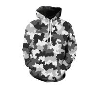 BERCIELY Men Hooded Pullover Youth Retro Personality Trend Long-Sleeve Sweatshirt Digital Printing Fashion Casual Sweatshirts BB-07 M