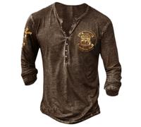 BERCIELY Men Long-Sleeved T-Shirt Youth Classic Personality Trend Streetwear 3D Digital Printing Fashion Casual Shirt AA-12 XL