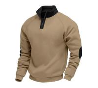 BERCIELY Men Sweatshirt Classic Fashion Retro Long-Sleeve Sweatshirts Sport Casual Stand-Up Collar Pullover J-Camel XL
