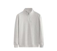 BERCIELY Men Sweatshirt Sport Fashion Casual Pullover Classic All-Match Solid Color Long-Sleeve Sweatshirts C-Grey XXL