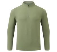 BERCIELY Men's Compression Shirt Jogging Fitness Sport Training T-Shirt Elastic Quick-Drying Absorbent Breathable Functional Shirts A-Army Green 4XL