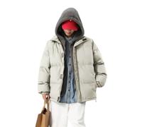 BERCIELY Men'S Cotton Jacket Lightweight With Hood Two-In-One Cold Jackets Classic Comfortable Casual Warm Outdoorjacket A-Khaki 7XL