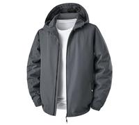 BERCIELY Men'S Hooded Jacket Lightweight Casual Breathable Transitional Jackets Classic Fashion All-Match Outdoorjacket G-Dark Grey M