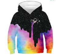 BERCIELY Men'S Long-Sleeve Sweatshirt 3D Digital Printing Fashion Hooded Pullover Retro Hip Hop Personality Trend Sweatshirts EE-08 XL