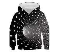 BERCIELY Men'S Long-Sleeve Sweatshirt 3D Digital Printing Fashion Hooded Pullover Retro Hip Hop Personality Trend Sweatshirts EE-10 M