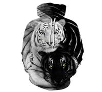 BERCIELY Men'S Long-Sleeve Sweatshirt 3D Digital Printing Sweatshirts Retro Hip Hop Personality Trend Hooded Pullover CC-08 S