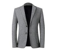 BERCIELY Men'S Suit Jacket Regular Fit Lightweight Fashion Tie Dye Transitional Jackets Business Work Casual Blazer E-Dark Grey S