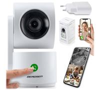 Berdsen Baby Monitor with Camera WiFi IP Camera 3MP Tuya for Home - Call Button, 350°/135° Swivel Range, Night Mode, Motion Detection, Two-Way Audio