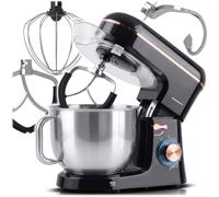Berdsen Food Processor 1400 W - Kitchen Appliances Mixer - Stainless Steel Bowl 6 L - Multifunctional - 6 Speed Levels - Black Gold