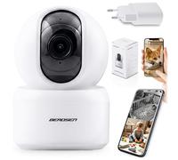 Berdsen Tuya WiFi IP Camera 3MP Baby Monitor with Camera - Swivelling 355°/59° - Night Mode, 4 IR LEDs, Motion Detection, Two-Way Audio, MicroSD