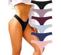 BeReady Cotton Thongs for Women - Sexy Tangas Panties - Comfortable 6er Pack S-XL,L