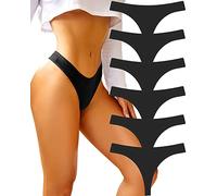 BeReady Cotton Thongs for Women - Sexy Tangas Panties - Comfortable 6er Pack S-XL,S