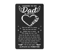 Bereavement Card for Loss of Father- Letters to My Dad from Heaven Gifts- Dad Memorial Sympathy Remembrance Bereavement