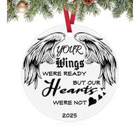 Bereavement Gift Ideas Christmas Ornament Memorial Sympathy Gifts for Loss Ceramic Ornament Grief Condolences Gift for Loss Remembrance Decor Grieving Gifts Christmas Tree Ornaments for Friend Mom