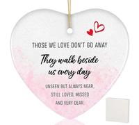 Bereavement Gran Gifts Crystals, Bereavement Gifts Memorial Keepsake, White Double-Sided Print Memorial Hanging Ornament for Loved Ones Comfort and Remembrance