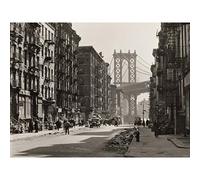 Berenice Abbott Manhattan Bridge New York Photo Extra Large Wall Art Print Premium Canvas Mural