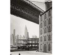 Berenice Abbott New York Brooklyn Bridge Water New Dock Streets Cityscape Unframed Wall Art Print Poster Home Decor Premium