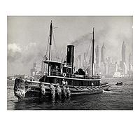Berenice Abbott Watuppa Steam Boat New York Photo Unframed Wall Art Print Poster Home Decor Premium