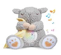 BEREST Rechargeable Baby Sleep Soother, Mom's Heartbeat Babies Cry Sensor Lullabies & White Noise Sound, Nursery Decor Night Light Projector Toddler Crib Sleeping Aid, Boys & Girls Shower Gifts