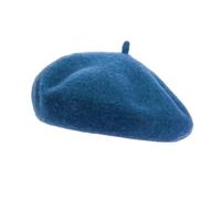Beret Hat Women Beret Hat For Girls Boys Vintage Wool Casual Solid Color Children's Warm Hats Infant Painter Cap For Winter Fall(SKY BLUE)
