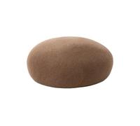 Beret Hat Women Elegant Wool Felt Blocked Berets For Women Kids Bread Pumpkin Beret Hat Ladies Autumn Winter Simple Painter(Khaki,54cm)
