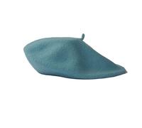 Beret Hat Women Multi-color Wool Thick Berets Winter Autumn Artist Retro Plain Painter Hat For Women Girls Warm Walking Outdoors Caps(SKY BLUE)